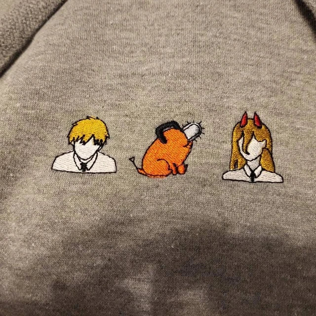 C S M Embroidered Crewneck
